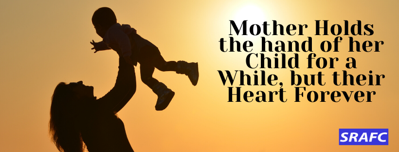 Mother Holds the hand of her Child for While, but their Heart Forever (1)